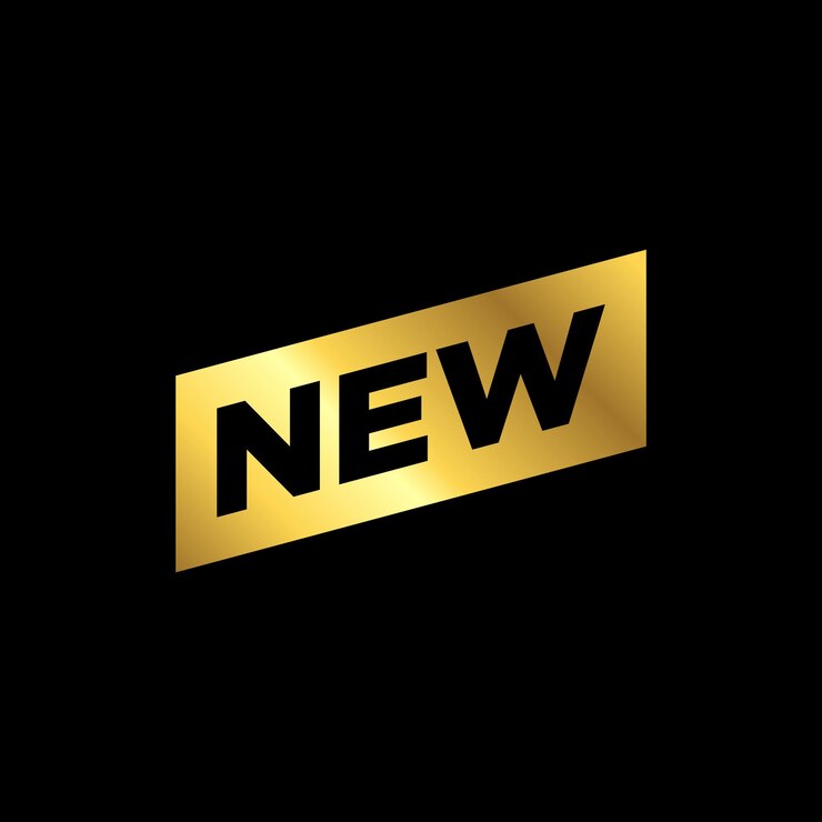 Vecteur autocollants de couleur or pour les étiquettes de produits de la boutique new arrival nouvelles étiquettes ou affiches et bannières de vente vecteur