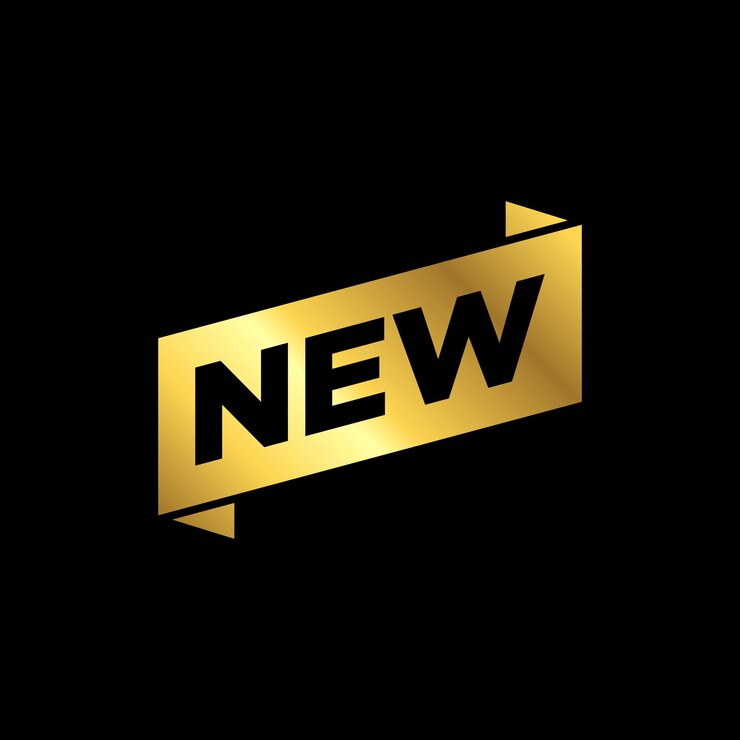 Vecteur autocollants de couleur or pour les étiquettes de produits de la boutique new arrival nouvelles étiquettes ou affiches et bannières de vente vecteur