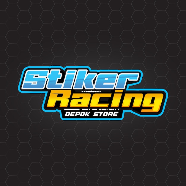 autocollants de course et dessins de T-shirts