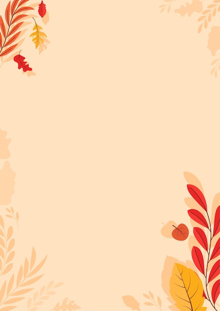 Automne Coloré Feuilles D'automne Illustration De Fond Floral