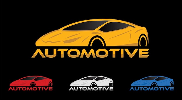 Automobile voiture icône logo images vecteur service moteur mécanicien vitesse rapide avant sports