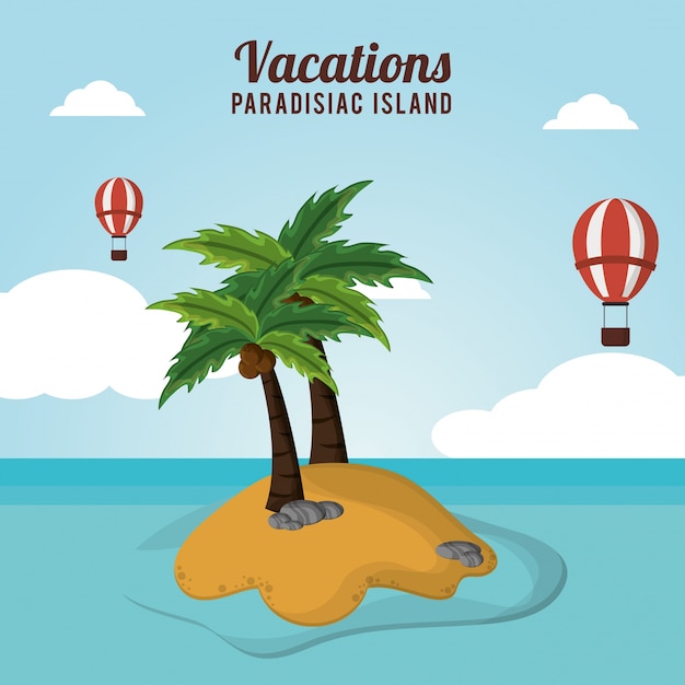 Aventure airballoons voler vacances île paradisiaque