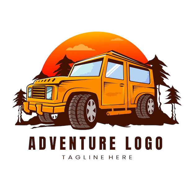 Aventure Logo Jeep Mascotte