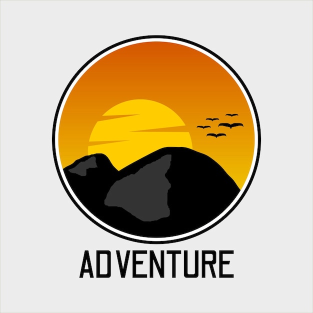 Vecteur aventure de modèle de logo