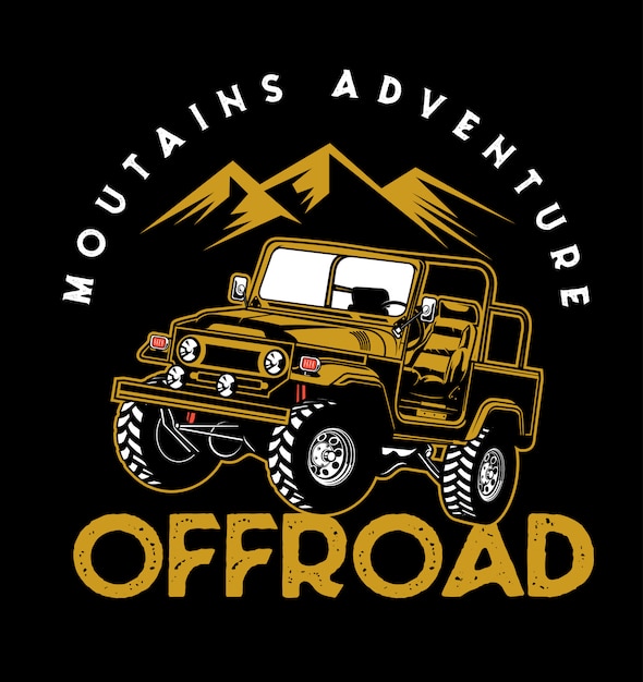 Vecteur aventure offroad