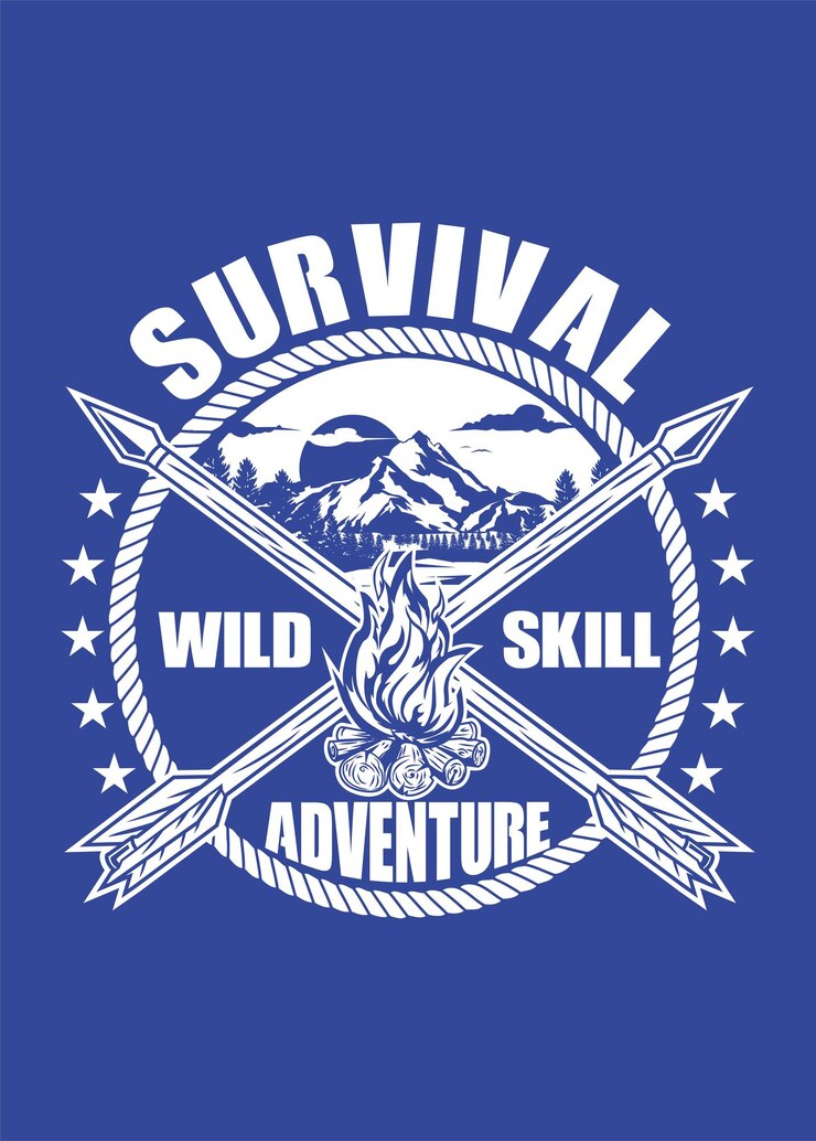 Vecteur aventure de survie