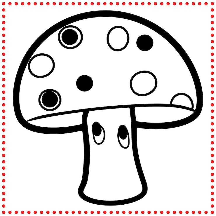 Vecteur les aventures des champignons attendent un ami mignon et bizarre pour tout votre plaisir dans la forêt