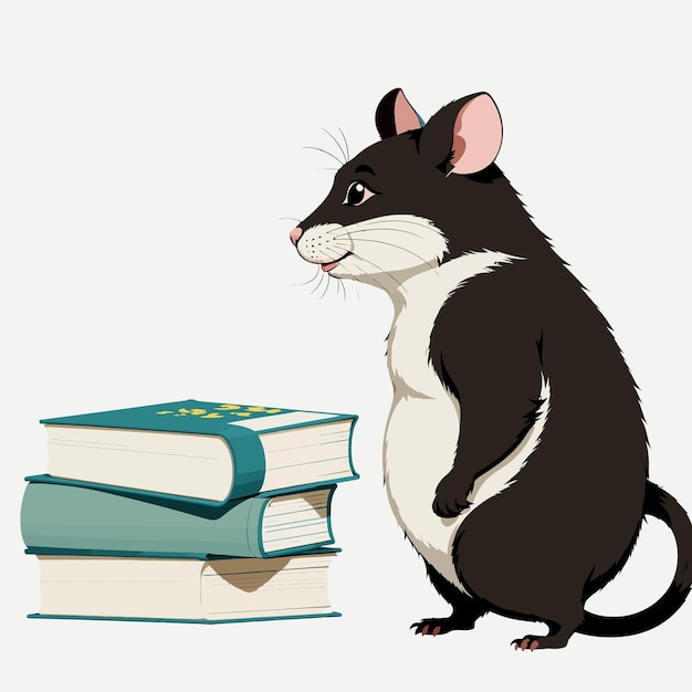 Vecteur les aventures de mousey dans l'apprentissage perspectives éducatives