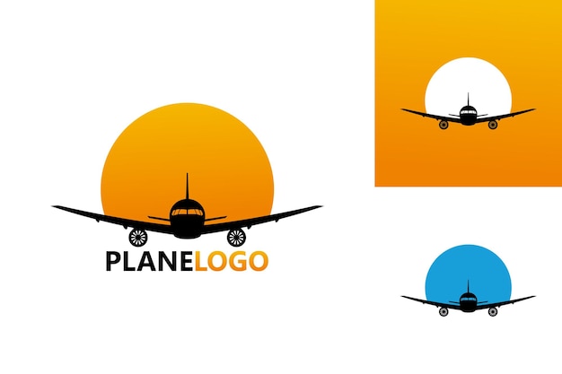 Avion Logo Template Design Vecteur, Emblème, Design Concept, Symbole Créatif, Icône