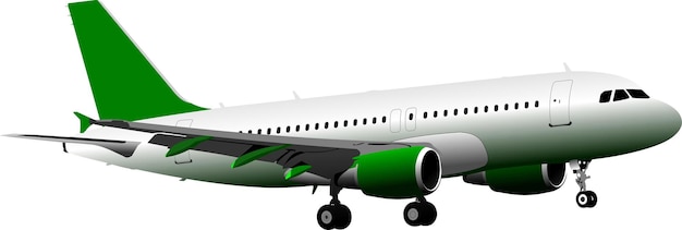 Avion de passagers sur l'air Illustration vectorielle