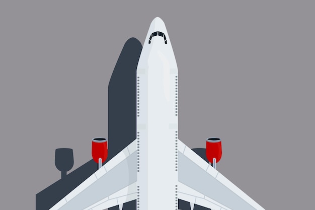 Avion De Passagers Blanc à L'arrière-plan De L'aéroport Vols D'avion De Voyage