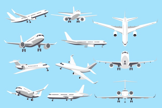 Les avions sous différents angles
