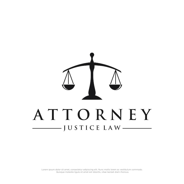 Avocat du logo du cabinet d'avocats de la justice