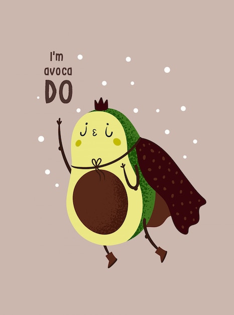 Avocat Super-héros Mignon. Carte De Motivation