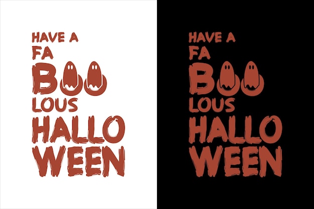 Avoir Un T-shirt Faboolous Halloween