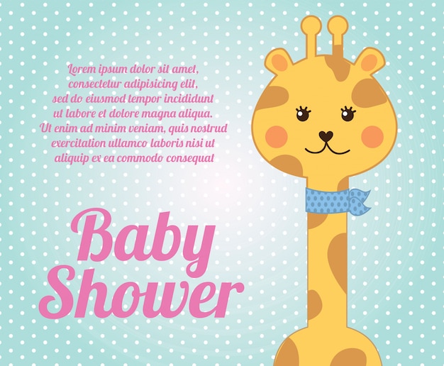 Baby Shower Girafe