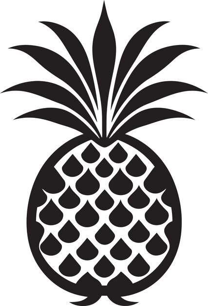 Vecteur badge ananas artistique symbolisme de l'ananas ombré