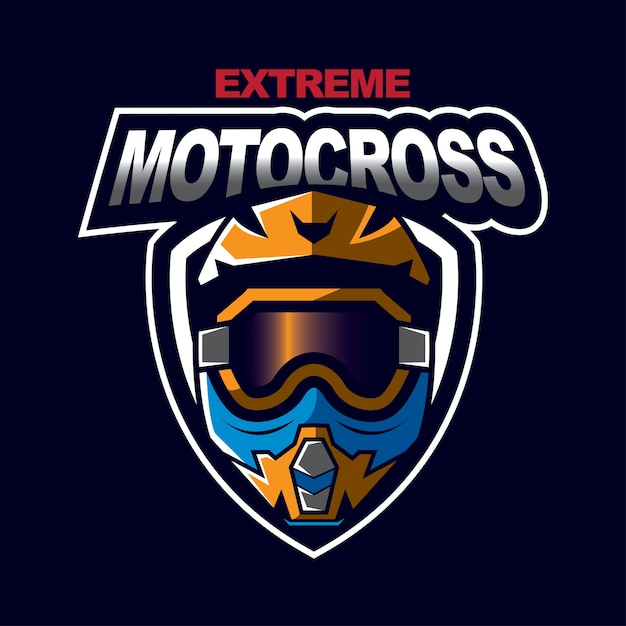 Badge De Conception De Motocross