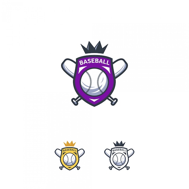 Badge De Logo De Baseball