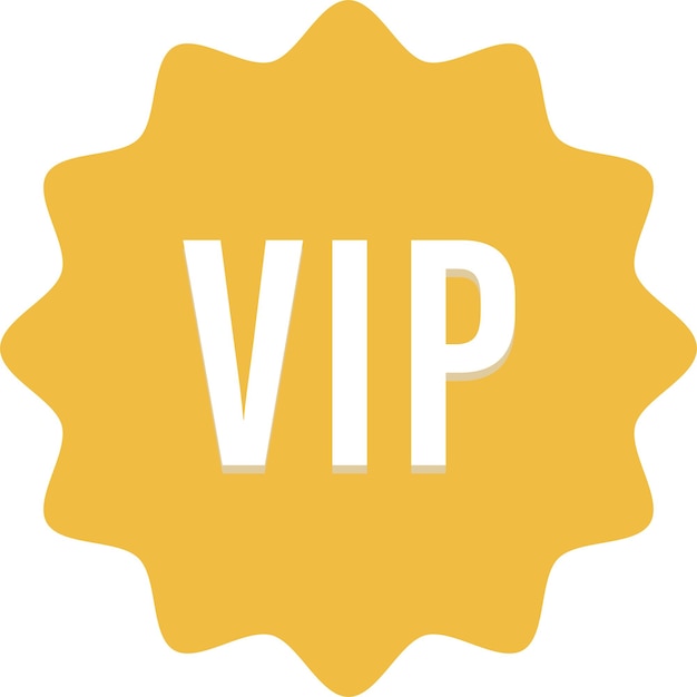 Badge de qualité VIP ou étiquette d'élément