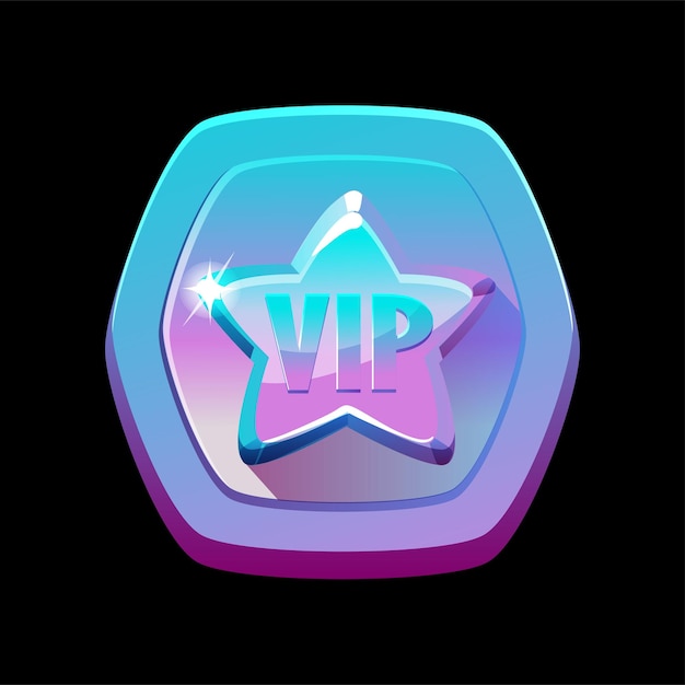 Badge Vip Avec Une étoile Vector Design