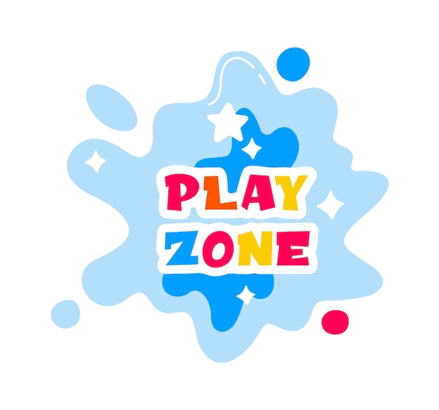 Badge De La Zone De Jeu Pour Enfants