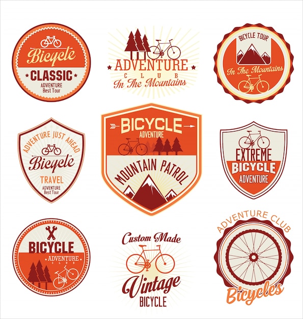 Badges De Bicyclette Et étiquettes