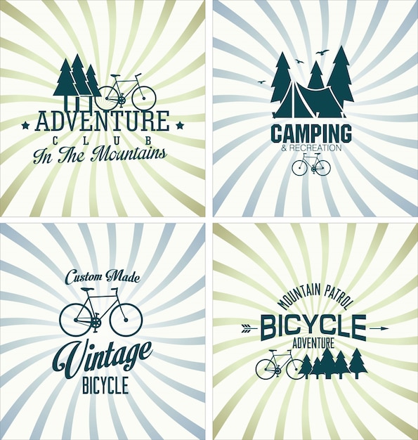 Badges De Bicyclette Et étiquettes