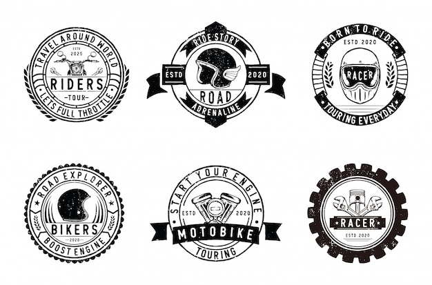 Badges De Club De Motos Vintage