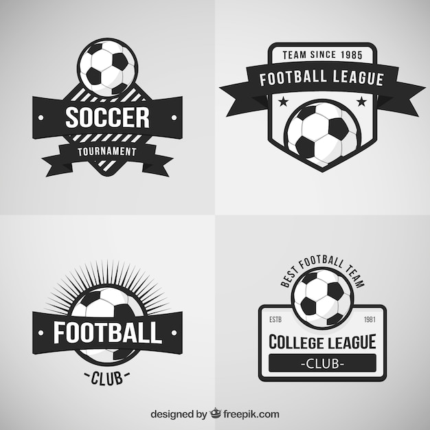Badges De Football Rétro