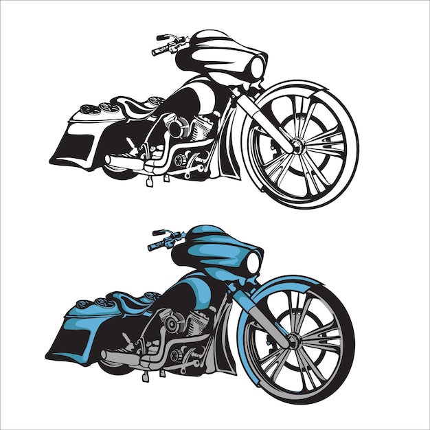 Vecteur bagger moto 1