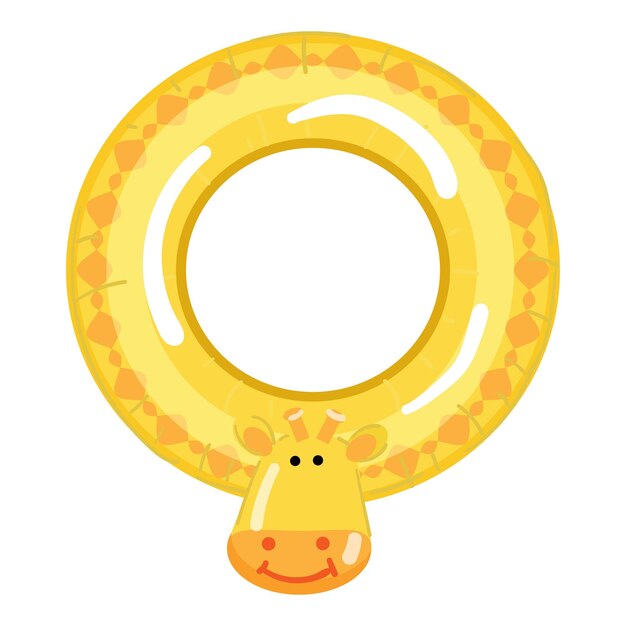 Vecteur bague en or icône dessin animé vecteur été piscine équipement gonflable