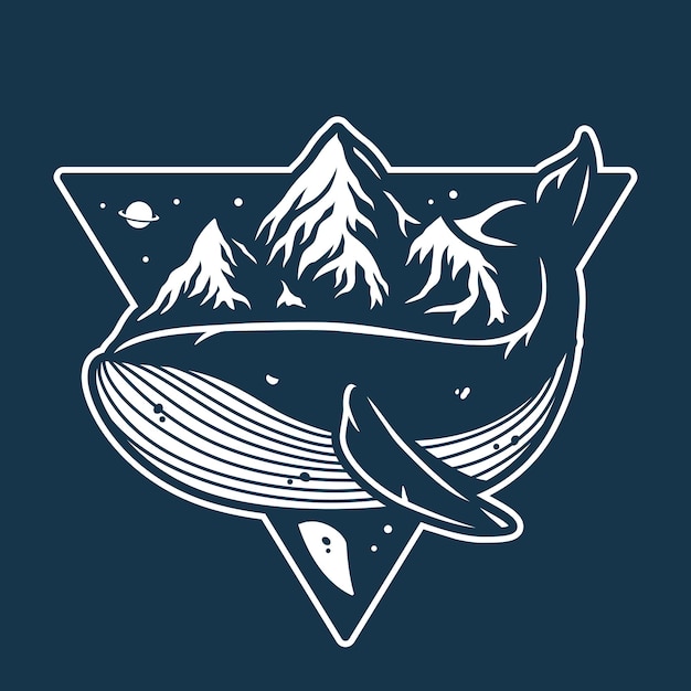 Baleine marine et montagne Nautique et envie de voyager