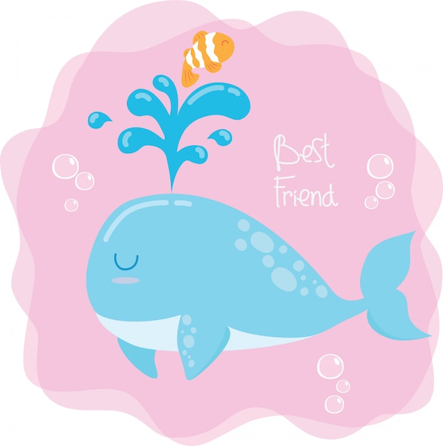 Baleine Et Poisson Clown