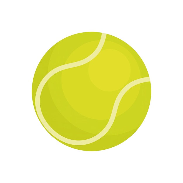 Vecteur balle de tennis isolé sur fond blanc illustration vectorielle