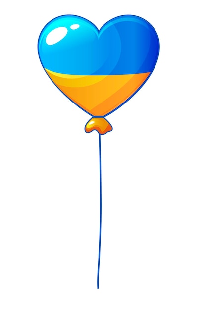 Ballon à air chaud de l'Ukraine sous forme de coeur