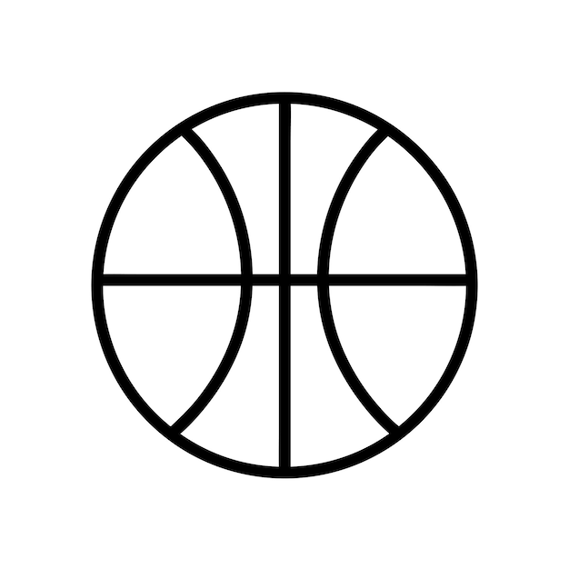 Ballon De Basket. Illustration Vectorielle