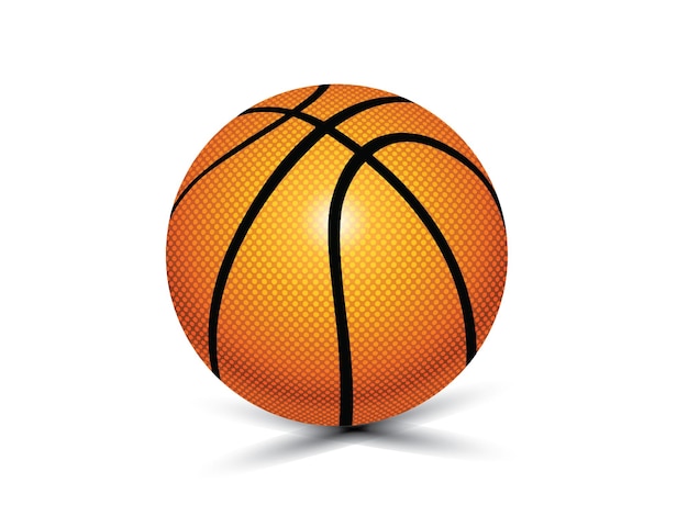 un ballon de basket avec le mot basket dessus