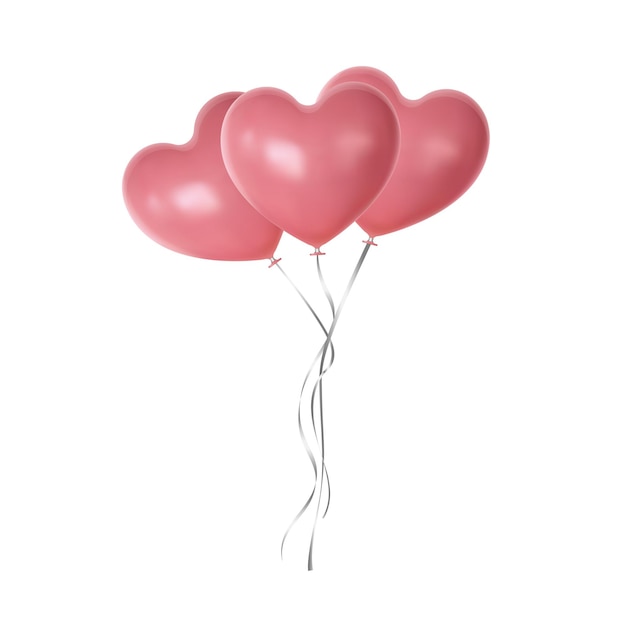 Ballon Coeur Volant. Ballons de fête réalistes. Montgolfières. Ballons de la Saint-Valentin.