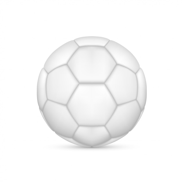 Vecteur ballon de foot blanc