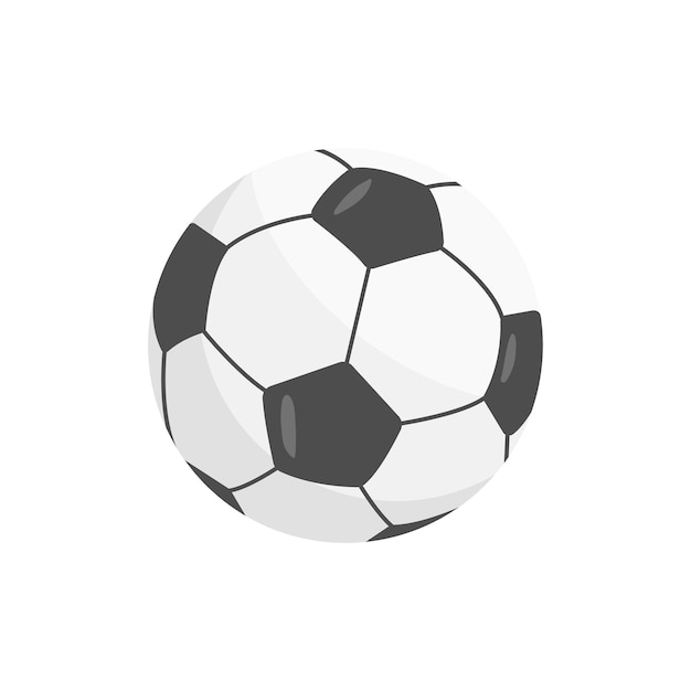 Ballon de football Illustration vectorielle isolée