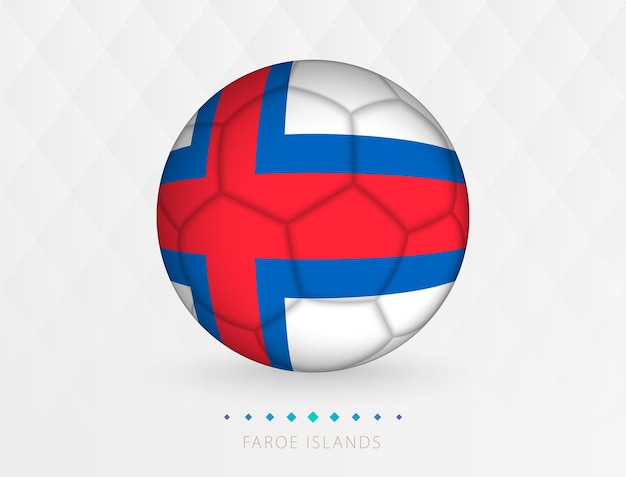 Ballon de football avec motif drapeau des îles Féroé Ballon de football avec drapeau de l'équipe nationale des îles Féroé
