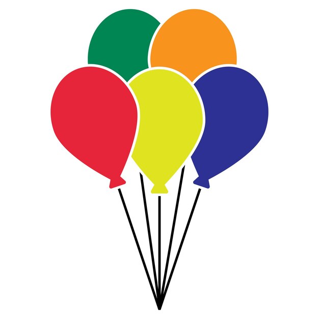 Ballon icône logo vector illustration modèle de conception