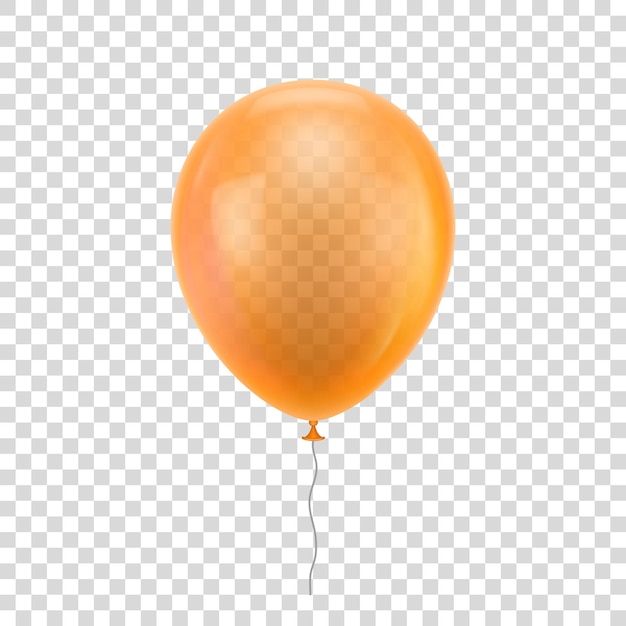 Ballon réaliste orange