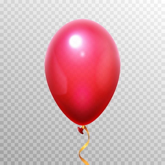 Ballon rouge 3D réaliste