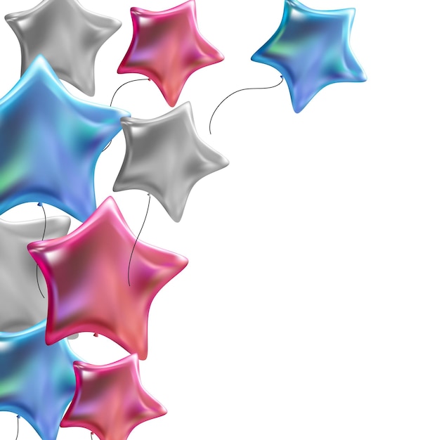 Ballons brillants couleur fond Vector Illustration eps10