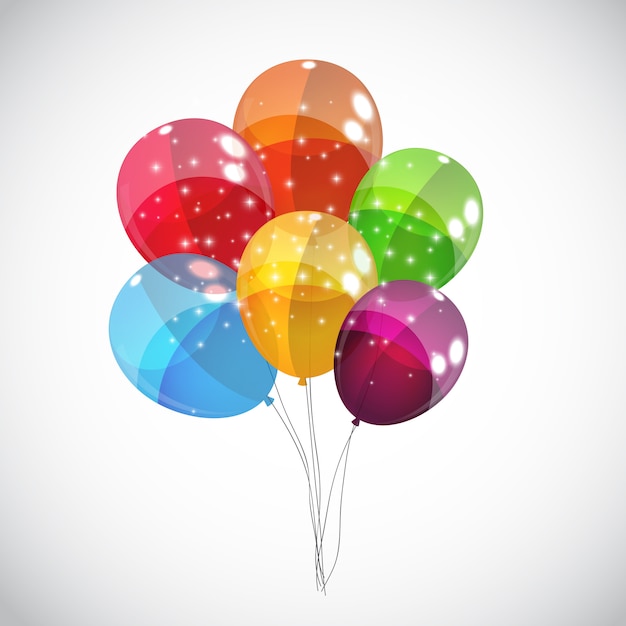 Ballons Brillants De Couleur