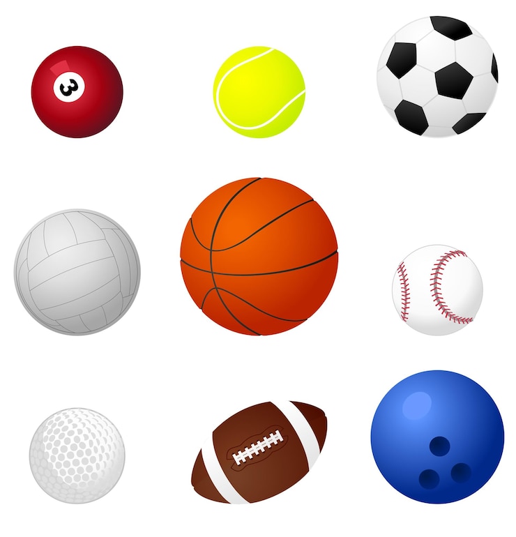 Vecteur ballons de sport2