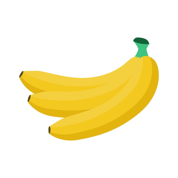 Banana Flat design vector illustration isolé sur fond blanc