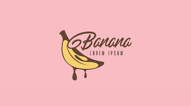 Vecteur banana logo design concept vecteur fruit logo template vecteur